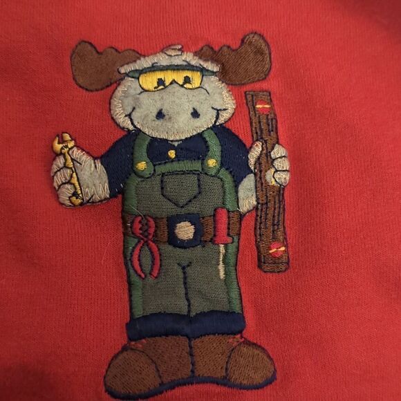 Vintage Healthtex embroidered moose sweatshirt‎ - Picture 4 of 6